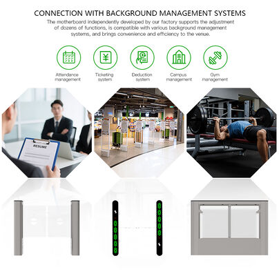 AC220V Power Supply Swing Barrier Turnstile with 1400*140*990 mm Size and 55 KG Weight for Secure Entry