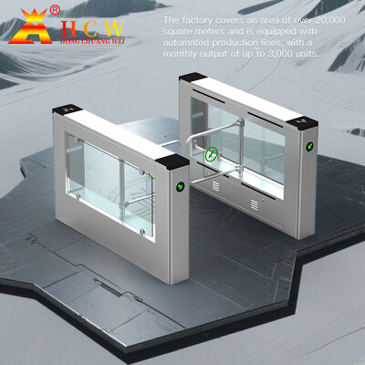 AC220V Power Supply Swing Barrier Turnstile with IP46 Protection and 30-40 People/Minute Capacity