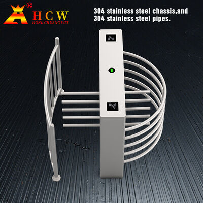 HCW Stainless Steel Full Height Turnstile with Programmable Control Power Off Unlocking and Durable Construction