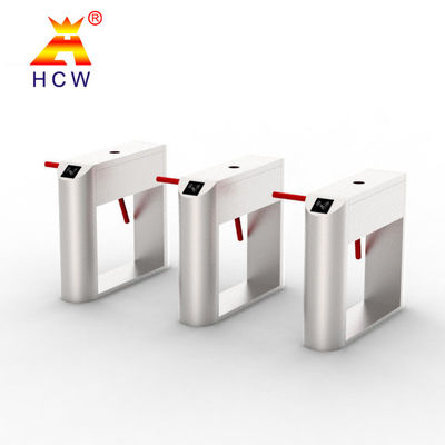 Three Arm Tripod Turnstile Gate RFID Access Control System Semi Automatic