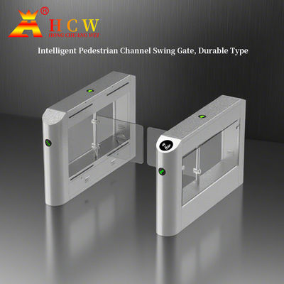 Torniquete peatonal de acero inoxidable HCW con motor sin escobillas y puerta abatible
