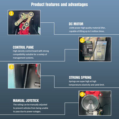 HCW Parking Barrier Gate with 150W Motor Power for Fast Lifting Speed and Stable Barrier Movement