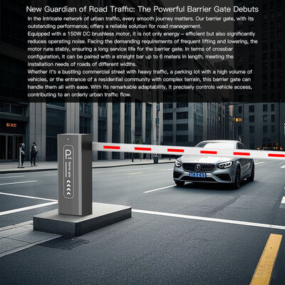 HCW Parking Barrier Gate with 150W Motor Power for Fast Lifting Speed and Stable Barrier Movement